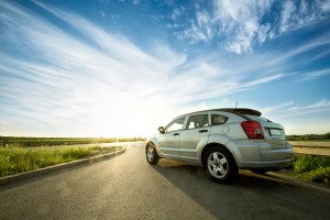 car on road